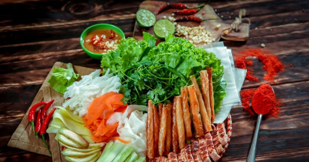 When coming to Nha Trang, you must definitely try Ninh Hoa grilled spring rolls