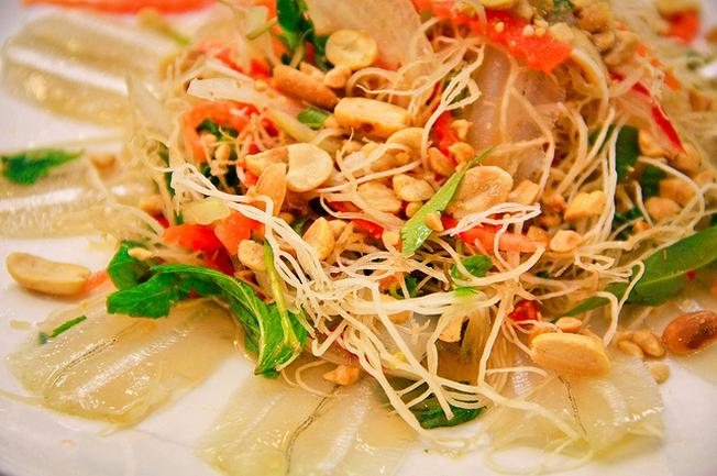 Nha Trang apricot fish salad is strangely attractive
