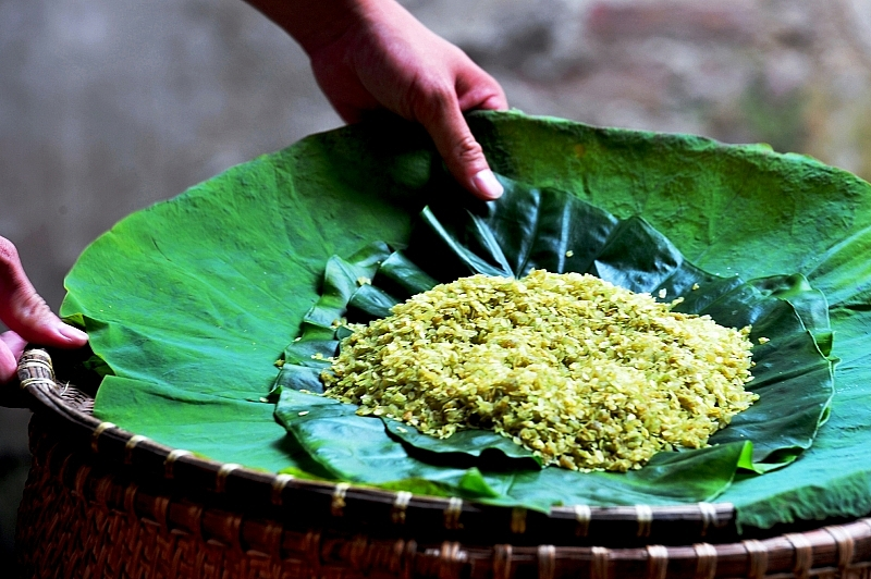 Vong village green rice